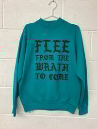 Image 1 of Flee From, teal L (23.5"P2P, 26"S2H, 30.5"C2C)  