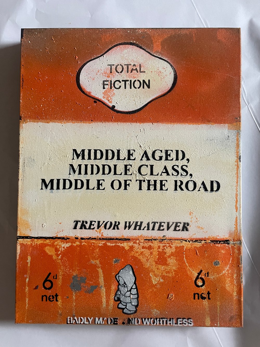 Middle aged, Middle class, Middle of the road book cover canvas 