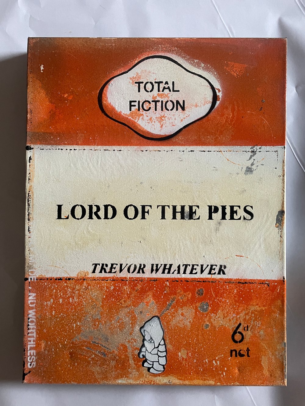 Lord of the pies  book cover canvas 