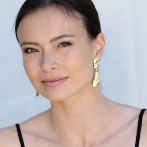 Image of Boucles d'oreilles Océane double