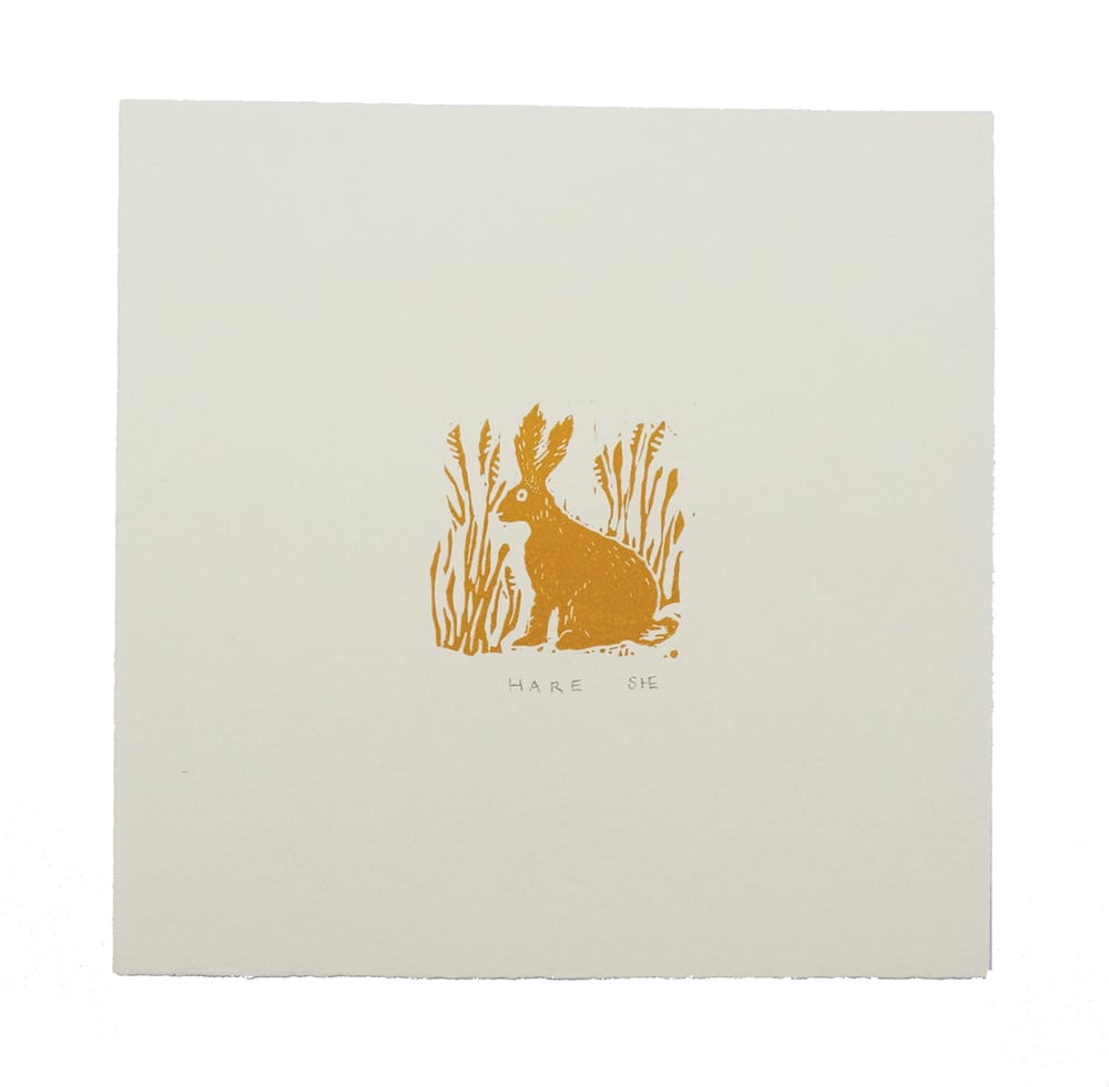 Image of Hare - Tiny Lino