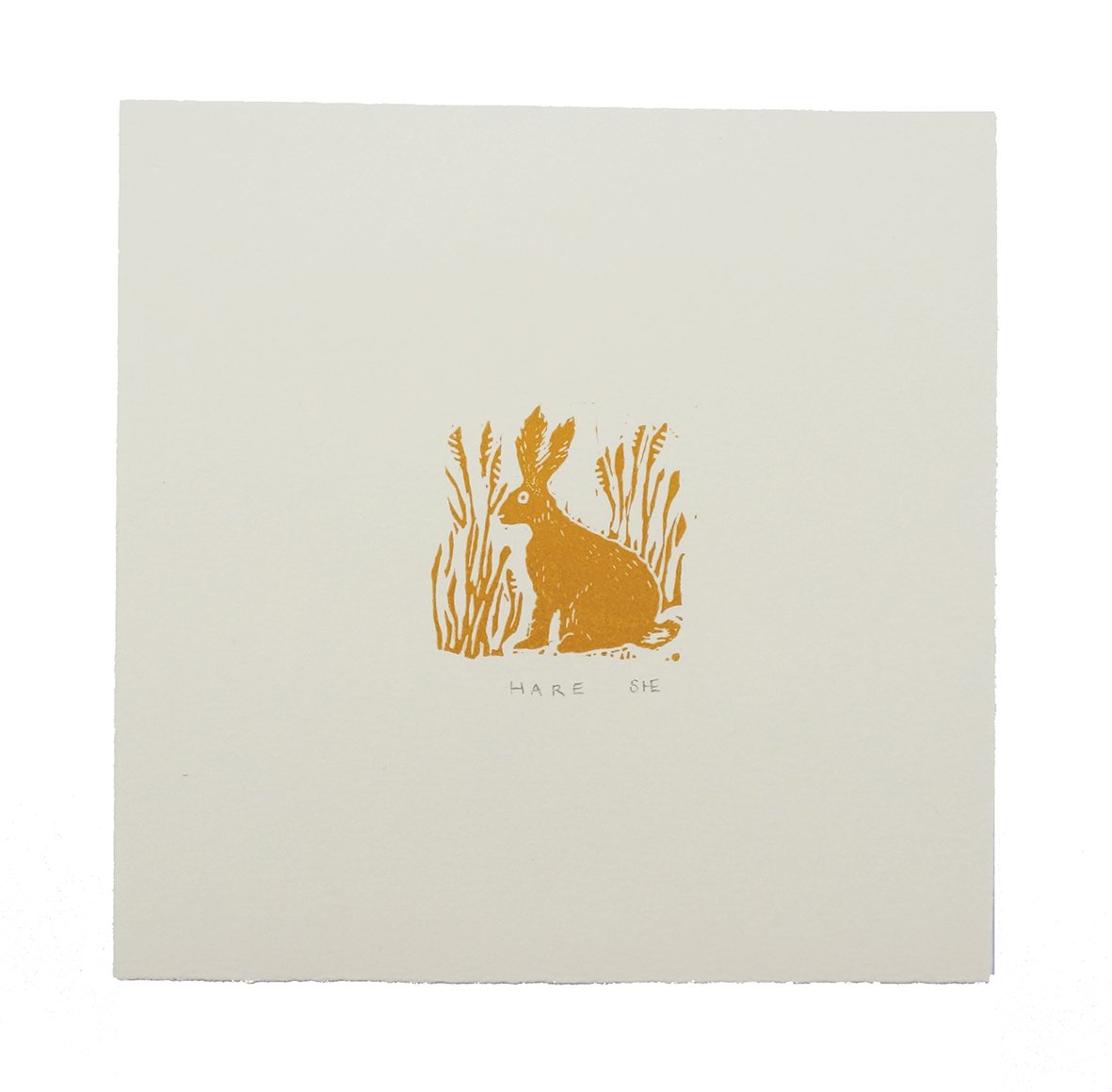 Image of Hare - Tiny Lino