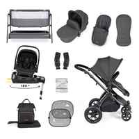 Image 1 of Ickle Bubba Stomp Luxe Nimbus 180 Spin I - Size Travel System Charcoal & Home Bundle