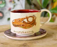 Image 1 of Nanotyrannus Espresso Cup and Dish