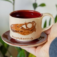 Image 3 of Nanotyrannus Espresso Cup and Dish
