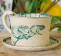 Image 2 of Dueling Dinos Mug and Dish