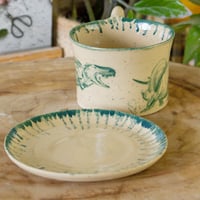 Image 3 of Dueling Dinos Mug and Dish
