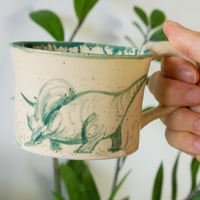 Image 4 of Dueling Dinos Mug and Dish