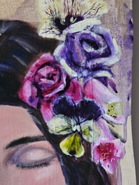 Image 3 of 'Intuition' oil & acrylic on sycamore.