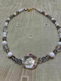 Image 2 of Crystal & White Agate Necklace