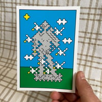 Image 1 of Michaelangelo's David and 9 Birds Postcard Print