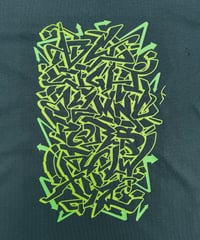 Image 5 of Green Graffiti Alphabet - 100% Organic Cotton, Eco, Sustainable Tee Shirt