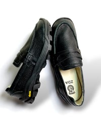 Image 4 of ZDA black leather sneaker penny loafer made in Slovakia 