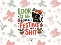 Festive & Sh!t Sticker