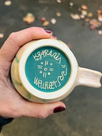 Image 7 of PLANT PRESSED MUG - CREAM