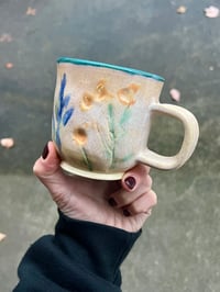Image 5 of PLANT PRESSED MUG - CREAM