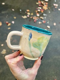 Image 2 of PLANT PRESSED MUG - CREAM