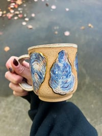 Image 4 of SIX OYSTERS MUG - COBALT + CREAM
