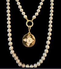 Image 5 of The “KJ” Pearl Crossbody Necklace