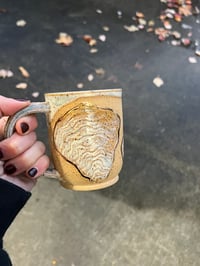 Image 3 of THREE OYSTERS MUG - CREAM