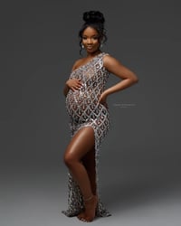 Image 4 of Vivi diamond gown