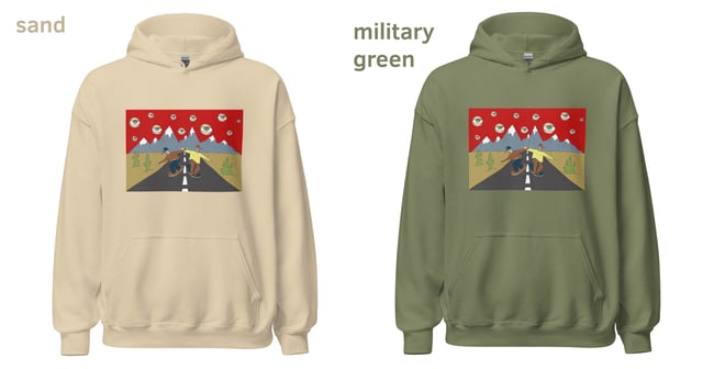 TRIPPY ROAD unisex hoodie