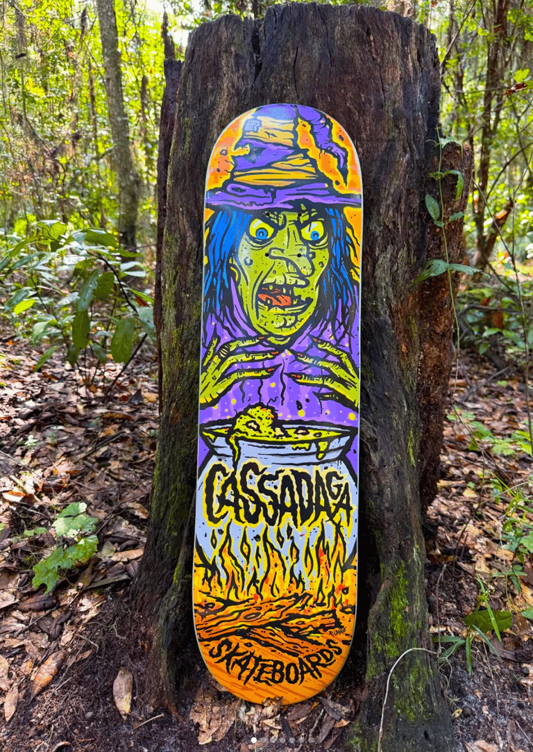 Cassadaga witch skateboard AP signed skateboard!