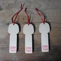 Image 4 of wood girl decoration set - pine, bamboo, plum