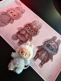 Image 2 of "LABUBU" anatomy (limited ed. of 30 wide print on art canvas)