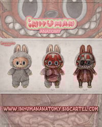 Image 3 of "LABUBU" anatomy (limited ed. of 30 wide print on art canvas)