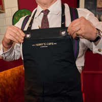 Image 2 of Deluxe Terry's Cafe Vegan-Friendly-Leather Apron