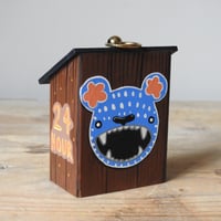 Image 4 of vending machine ornament (grey-blue/ trees)