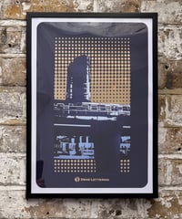 Image 4 of Train Skyline - A3 Gold Foil Print