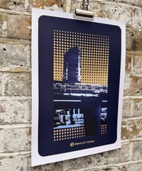 Image 2 of Train Skyline - A3 Gold Foil Print