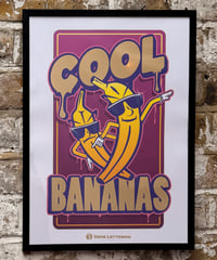 Image 2 of Cool Bananas - A3 Gold Foil Print