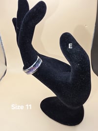 Image 3 of Stainless Steel Crushed Opal Rings (11)