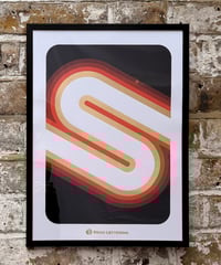 Image 4 of S Letter - A3 Gold Foil Print