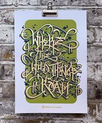 Image 1 of Where The Wild Things Roam  - A3 Gold Foil Print