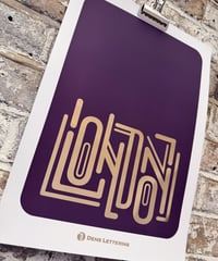 Image 3 of London -  A3 Gold Foil Print