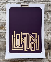 Image 1 of London -  A3 Gold Foil Print
