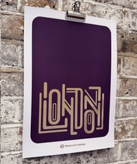 Image 4 of London -  A3 Gold Foil Print