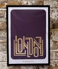 Image 2 of London -  A3 Gold Foil Print