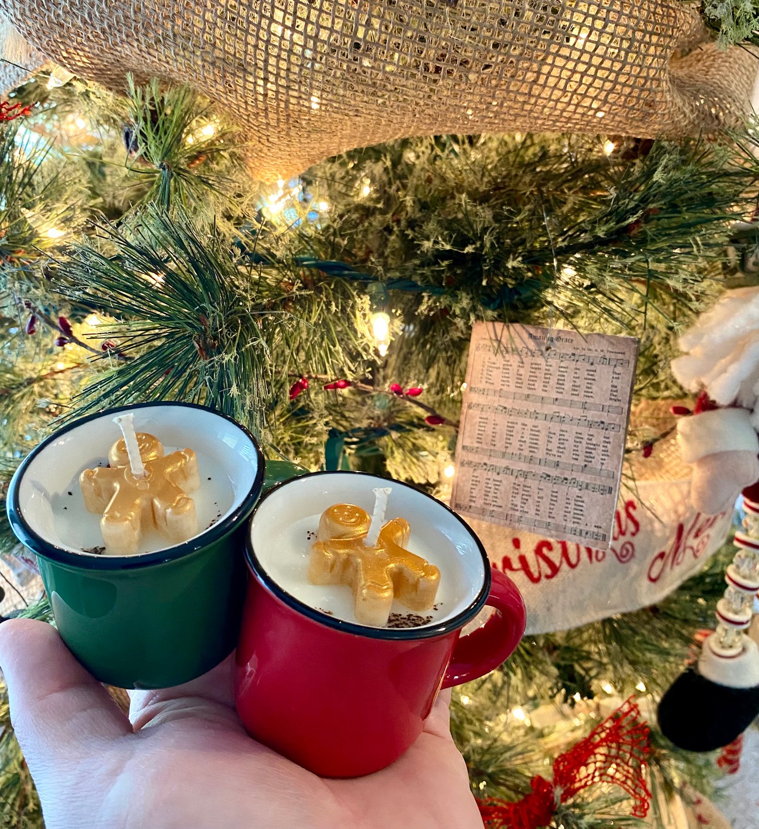 Image of Sleigh Bells Bistro Mini Candle Mug Set