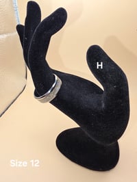 Image 5 of Stainless Steel Crushed Opal Rings (12)