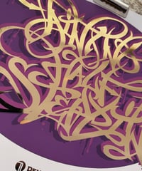 Image 3 of Ain't no Half Steppin - A3 Gold Foil Print