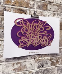 Image 2 of Ain't no Half Steppin - A3 Gold Foil Print