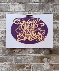 Image 1 of Ain't no Half Steppin - A3 Gold Foil Print