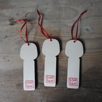 Image 2 of wood girl decoration set - wiggles, dot, waves