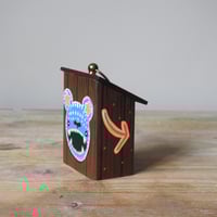 Image 5 of vending machine ornament (purple/ candy canes)