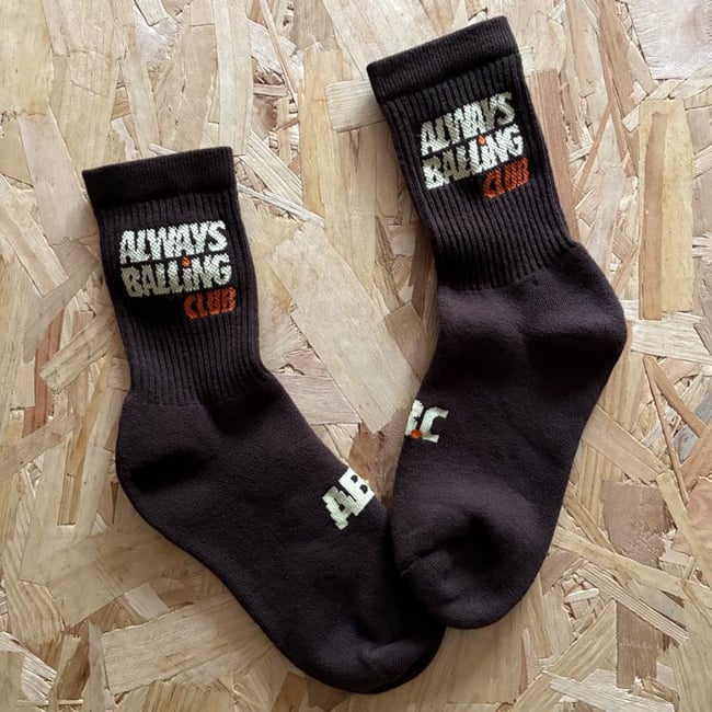Logo socks (dark chocolate)